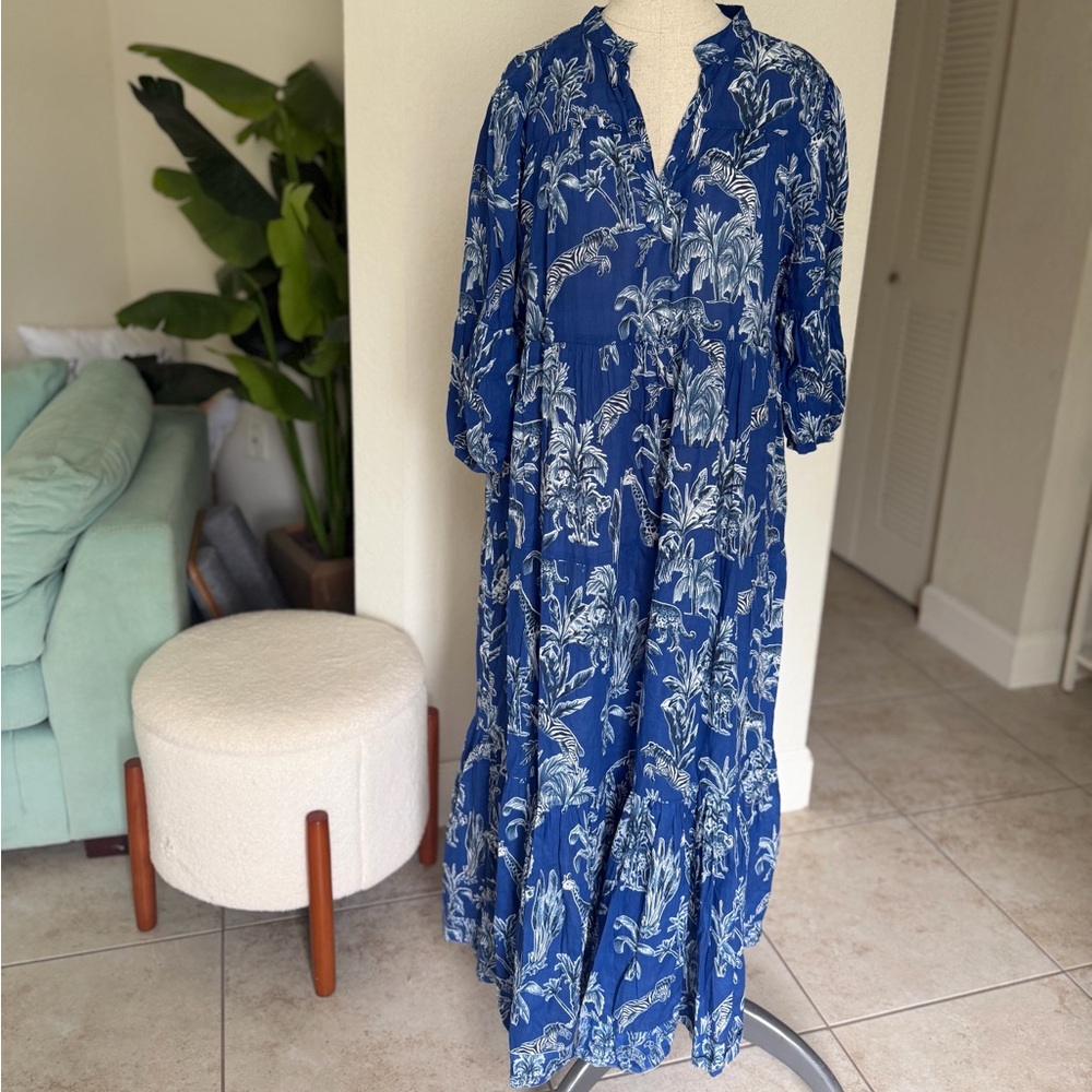 RARE Mary Marshmallow blue safari dress